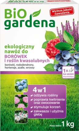 NAWÓZ DO BORÓWEK I ROŚLIN KWASOLUBNYCH ECO 1 kg - BIOGARDENA BIOGARDENA (nawozy)
