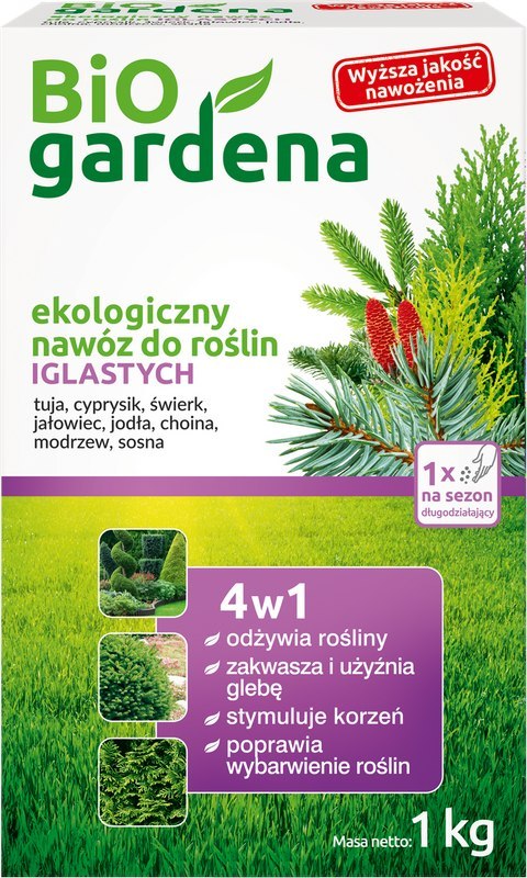 NAWÓZ DO ROŚLIN IGLASTYCH ECO 1 kg - BIOGARDENA BIOGARDENA (nawozy) NAWÓZ DO ROŚLIN IGLASTYCH ECO 1 kg - BIOGARDENA BIOGARDENA (nawozy)
