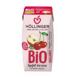 NEKTAR JABŁKOWO - WIŚNIOWY BEZ DODATKU CUKRÓW BIO 200 ml - HOLLINGER HOLLINGER (soki, nektary, napoje, syropy)