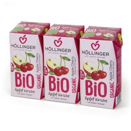 NEKTAR JABŁKOWO - WIŚNIOWY BEZ DODATKU CUKRÓW BIO 200 ml - HOLLINGER HOLLINGER (soki, nektary, napoje, syropy)