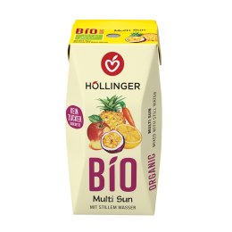 NEKTAR WIELOOWOCOWY + MARCHEW BEZ DODATKU CUKRÓW (MULTI SUNRISE) BIO 200 ml - HOLLINGER HOLLINGER (soki, nektary, napoje, syropy)