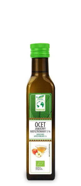 OCET JABŁKOWY 5 % NIEFILTROWANY BIO 250 ml - BIO PLANET BIO PLANET - seria INNE