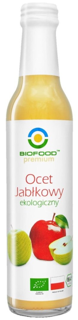 OCET JABŁKOWY 5 % NIEFILTROWANY BIO 250 ml - BIOFOOD BIOFOOD (soki, przetwory, octy, olej kokosowy)