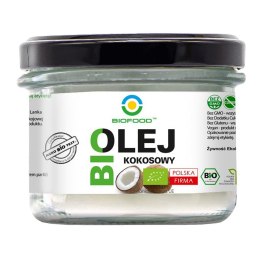 OLEJ KOKOSOWY BEZWONNY BIO 180 ml - BIOFOOD BIOFOOD (soki, przetwory, octy, olej kokosowy)
