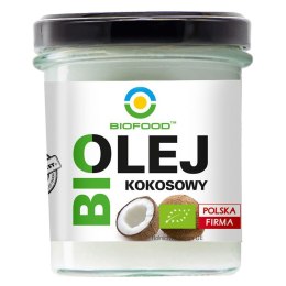 OLEJ KOKOSOWY BEZWONNY BIO 260 ml - BIOFOOD BIOFOOD (soki, przetwory, octy, olej kokosowy)