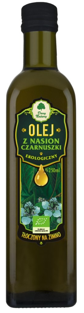 OLEJ Z CZARNUSZKI TŁOCZONY NA ZIMNO BIO 250 ml - DARY NATURY DARY NATURY - inne OLEJ Z CZARNUSZKI TŁOCZONY NA ZIMNO BIO 250 ml - DARY NATURY DARY NATURY - inne