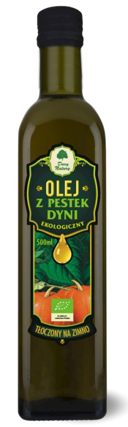 OLEJ Z PESTEK DYNI TŁOCZONY NA ZIMNO BIO 500 ml - DARY NATURY DARY NATURY - inne