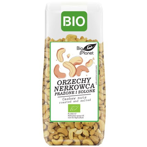 ORZECHY NERKOWCA PRAŻONE I SOLONE BIO 100 g - BIO PLANET BIO PLANET - seria PRZEKĄSKI ORZECHY NERKOWCA PRAŻONE I SOLONE BIO 100 g - BIO PLANET BIO PLANET - seria PRZEKĄSKI