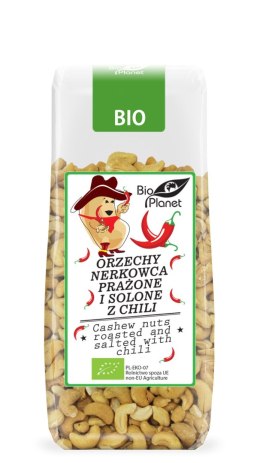 ORZECHY NERKOWCA PRAŻONE I SOLONE Z CHILI BIO 100 g - BIO PLANET BIO PLANET - seria PRZEKĄSKI