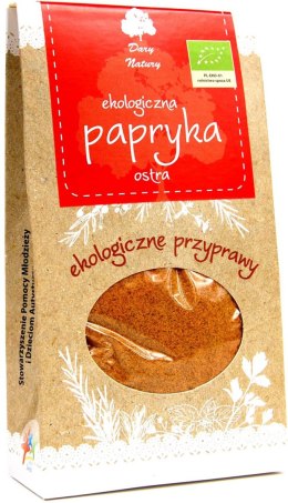PAPRYKA OSTRA MIELONA BIO 90 g - DARY NATURY DARY NATURY - przyprawy i zioła