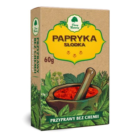PAPRYKA SŁODKA MIELONA 60 g - DARY NATURY DARY NATURY - przyprawy i zioła PAPRYKA SŁODKA MIELONA 60 g - DARY NATURY DARY NATURY - przyprawy i zioła