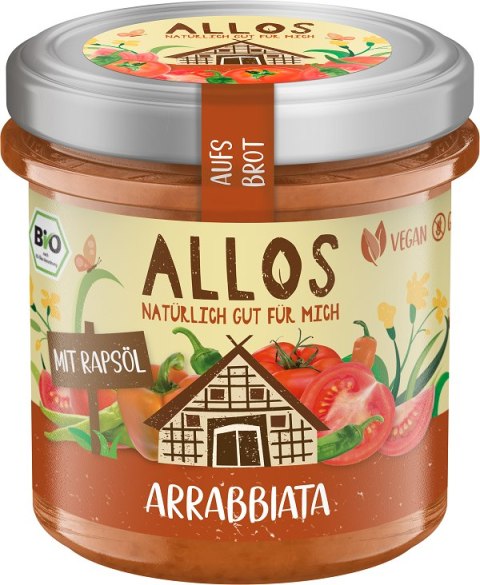 PASTA KREMOWA ARRABBIATA BEZGLUTENOWA BIO 140 g - ALLOS ALLOS (musy, musli, chałwa, syrop z agawy) PASTA KREMOWA ARRABBIATA BEZGLUTENOWA BIO 140 g - ALLOS ALLOS (musy, musli, chałwa, syrop z agawy)