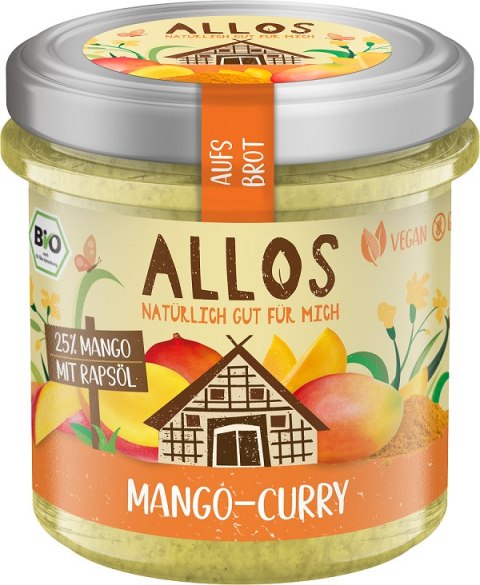 PASTA KREMOWA Z MANGO I CURRY BEZGLUTENOWA BIO 140 g - ALLOS ALLOS (musy, musli, chałwa, syrop z agawy) PASTA KREMOWA Z MANGO I CURRY BEZGLUTENOWA BIO 140 g - ALLOS ALLOS (musy, musli, chałwa, syrop z agawy)