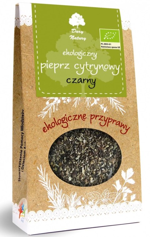 PIEPRZ CZARNY CYTRYNOWY BIO 50 g - DARY NATURY DARY NATURY - przyprawy i zioła PIEPRZ CZARNY CYTRYNOWY BIO 50 g - DARY NATURY DARY NATURY - przyprawy i zioła
