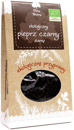 PIEPRZ CZARNY ZIARNO BIO 50 g - DARY NATURY DARY NATURY - przyprawy i zioła