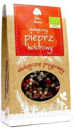PIEPRZ KOLOROWY ZIARNO BIO 30 g - DARY NATURY DARY NATURY - przyprawy i zioła