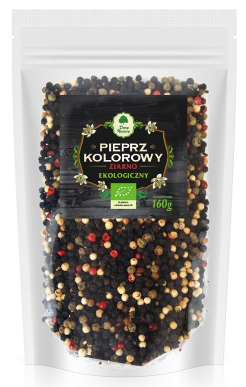 PIEPRZ KOLOROWY ZIARNO (UZUPEŁNIENIE) BIO 160 g - DARY NATURY DARY NATURY - przyprawy i zioła PIEPRZ KOLOROWY ZIARNO (UZUPEŁNIENIE) BIO 160 g - DARY NATURY DARY NATURY - przyprawy i zioła