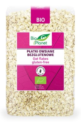 PŁATKI OWSIANE BEZGLUTENOWE BIO 1 kg - BIO PLANET BIO PLANET - seria RÓŻOWA (płatki, otręby, musli)