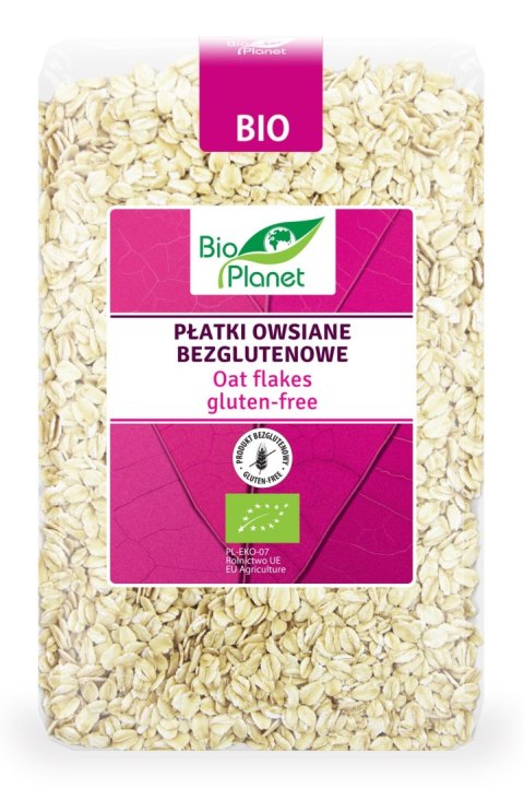 PŁATKI OWSIANE BEZGLUTENOWE BIO 1 kg - BIO PLANET BIO PLANET - seria RÓŻOWA (płatki, otręby, musli) PŁATKI OWSIANE BEZGLUTENOWE BIO 1 kg - BIO PLANET BIO PLANET - seria RÓŻOWA (płatki, otręby, musli)