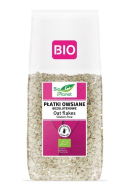 PŁATKI OWSIANE BEZGLUTENOWE BIO 600 g - BIO PLANET BIO PLANET - seria RÓŻOWA (płatki, otręby, musli)