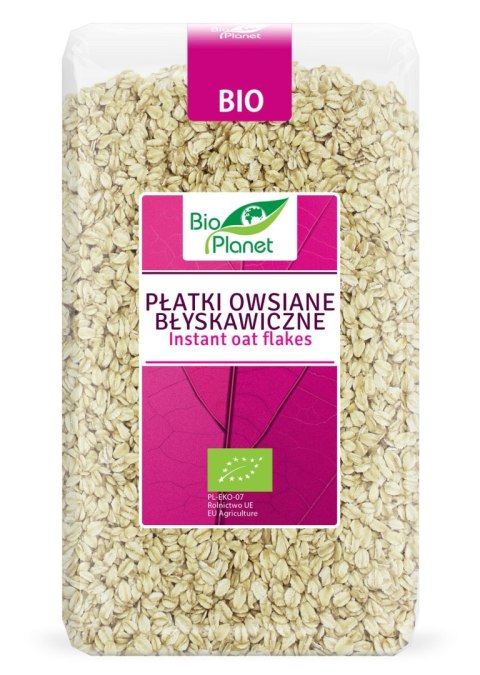 PŁATKI OWSIANE BŁYSKAWICZNE BIO 600 g - BIO PLANET BIO PLANET - seria RÓŻOWA (płatki, otręby, musli) PŁATKI OWSIANE BŁYSKAWICZNE BIO 600 g - BIO PLANET BIO PLANET - seria RÓŻOWA (płatki, otręby, musli)