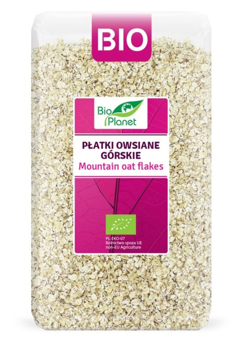 PŁATKI OWSIANE GÓRSKIE BIO 600 g - BIO PLANET BIO PLANET - seria RÓŻOWA (płatki, otręby, musli) PŁATKI OWSIANE GÓRSKIE BIO 600 g - BIO PLANET BIO PLANET - seria RÓŻOWA (płatki, otręby, musli)