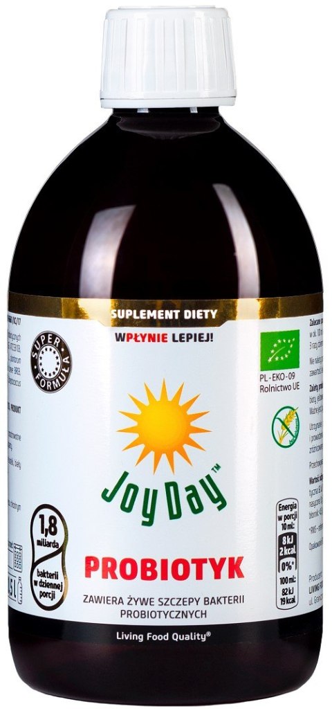 PROBIOTYK BEZGLUTENOWY BIO 500 ml - JOY DAY JOY DAY (napoje probiotyczne) PROBIOTYK BEZGLUTENOWY BIO 500 ml - JOY DAY JOY DAY (napoje probiotyczne)