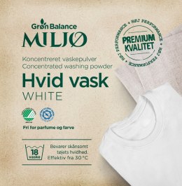 PROSZEK DO PRANIA BIAŁYCH UBRAŃ ECO (KONCENTRAT) 785 g (18 PRAŃ) - GRON BALANCE GRON BALANCE (kosmetyki, środki czystości)