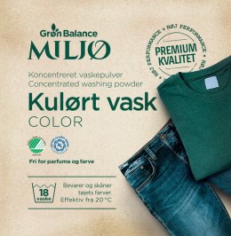 PROSZEK DO PRANIA KOLOROWYCH UBRAŃ ECO (KONCENTRAT) 785 g (18 PRAŃ) - GRON BALANCE GRON BALANCE (kosmetyki, środki czystości)