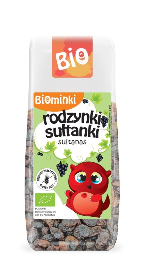 RODZYNKI SUŁTANKI BEZGLUTENOWE BIO 150 g - BIOMINKI BIOMINKI (przekąski dla dzieci, kaszki) RODZYNKI SUŁTANKI BEZGLUTENOWE BIO 150 g - BIOMINKI BIOMINKI (przekąski dla dzieci, kaszki)