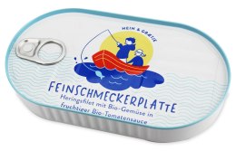 ŚLEDŹ MSC FILETY W BIO SOSIE POMIDOROWYM Z WARZYWAMI 200 g - HEIN i GRAETJE HEIN I GRAETJE (filety śledziowe)