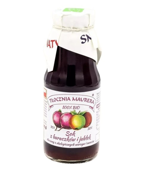 SOK BURACZKOWY Z JABŁKIEM NFC BIO 300 ml - TŁOCZNIA MAURERA TŁOCZNIA MAURERA (soki) SOK BURACZKOWY Z JABŁKIEM NFC BIO 300 ml - TŁOCZNIA MAURERA TŁOCZNIA MAURERA (soki)