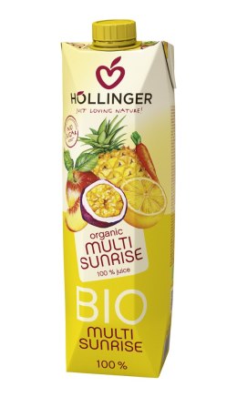 SOK WIELOOWOCOWY Z SOKIEM Z MARCHWI (MULTI SUNRISE) BIO 1 L - HOLLINGER HOLLINGER (soki, nektary, napoje, syropy)