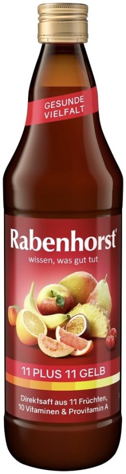 SOK WIELOOWOCOWY (ŻÓŁTY) MULTIWITAMINA 11 PLUS 11 NFC 750 ml - RABENHORST RABENHORST (soki, napoje)