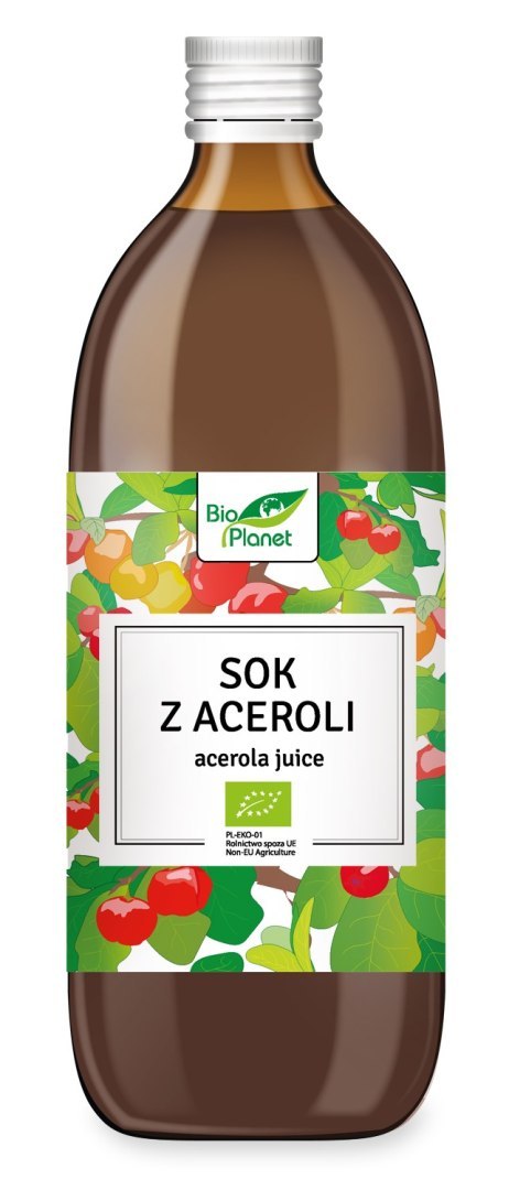 SOK Z ACEROLI NFC BIO 500 ml - BIO PLANET BIO PLANET - seria SOKI I ZAKWASY SOK Z ACEROLI NFC BIO 500 ml - BIO PLANET BIO PLANET - seria SOKI I ZAKWASY
