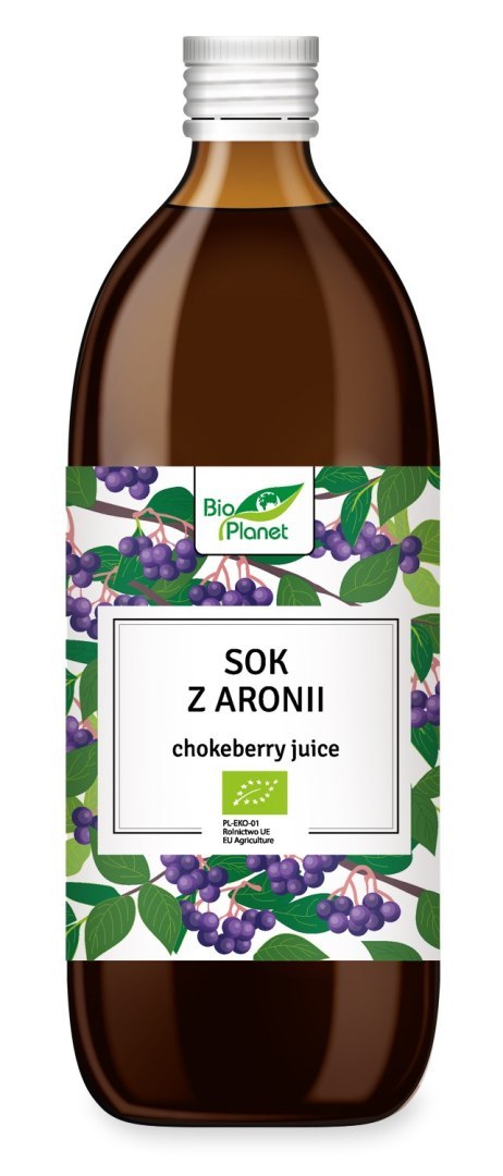 SOK Z ARONII NFC BIO 500 ml - BIO PLANET BIO PLANET - seria SOKI I ZAKWASY SOK Z ARONII NFC BIO 500 ml - BIO PLANET BIO PLANET - seria SOKI I ZAKWASY