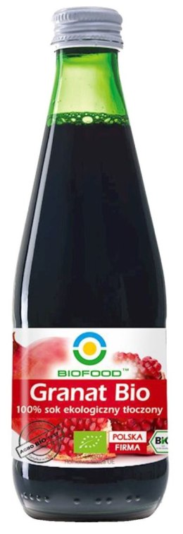 SOK Z GRANATU NFC BEZGLUTENOWY BIO 300 ml - BIOFOOD BIOFOOD (soki, przetwory, octy, olej kokosowy)