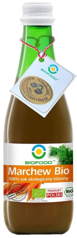 SOK Z MARCHWI KISZONEJ NFC BEZGLUTENOWY BIO 300 ml - BIOFOOD BIOFOOD (soki, przetwory, octy, olej kokosowy)