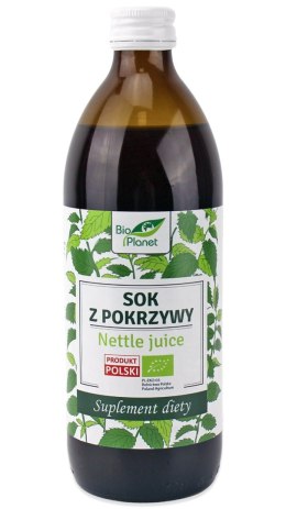 SOK Z POKRZYWY BIO 500 ml - BIO PLANET BIO PLANET - seria SOKI I ZAKWASY