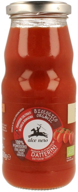 SOS POMIDOROWY PASSATA (Z POMIDORÓW DAKTYLOWYCH) BIO 350 g - ALCE NERO ALCE NERO (włoskie produkty)