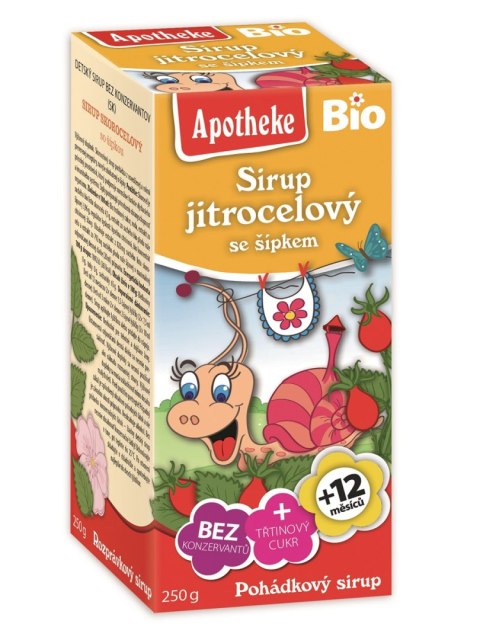 SYROP DLA DZIECI Z BABKI LANCETOWATEJ I DZIKIEJ RÓŻY PO 1 ROKU ŻYCIA BIO 250 g - APOTHEKE APOTHEKE (herbatki dla dzieci, dorosłych, błonnik SYROP DLA DZIECI Z BABKI LANCETOWATEJ I DZIKIEJ RÓŻY PO 1 ROKU ŻYCIA BIO 250 g - APOTHEKE APOTHEKE (herbatki dla dzieci, dorosłych, błonnik