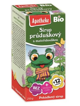 SYROP DLA DZIECI Z TYMIANKU I DZIKIEJ RÓŻY PO 1 ROKU BIO 250 g - APOTHEKE APOTHEKE (herbatki dla dzieci, dorosłych, błonnik