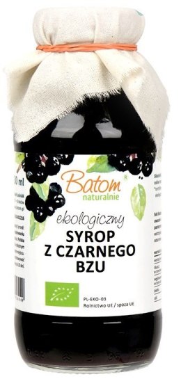 SYROP Z CZARNEGO BZU BIO 330 ml - BATOM BATOM (oleje, soki, sole kąpielowe)