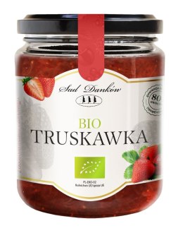 TRUSKAWKA 80 % Z CUKREM TRZCINOWYM BIO 270 g - SAD DANKÓW SAD DANKÓW (przetwory owocowe)