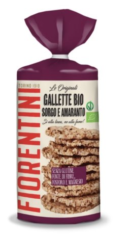 WAFLE Z SORGO I AMARANTUSA BEZGLUTENOWE BIO 120 g - FIORENTINI FIORENTINI (przekąski bezglutenowe)