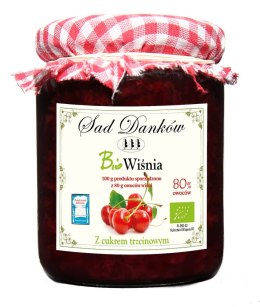 WIŚNIA 80 % Z CUKREM TRZCINOWYM BIO 270 g - SAD DANKÓW SAD DANKÓW (przetwory owocowe)