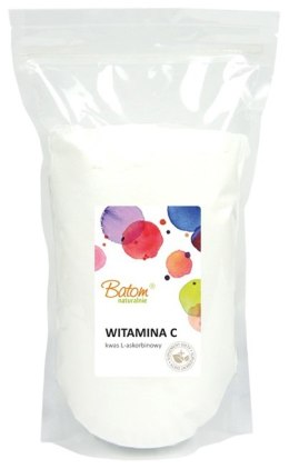 WITAMINA C (1000 mg) 500 g - BATOM BATOM (oleje, soki, sole kąpielowe)