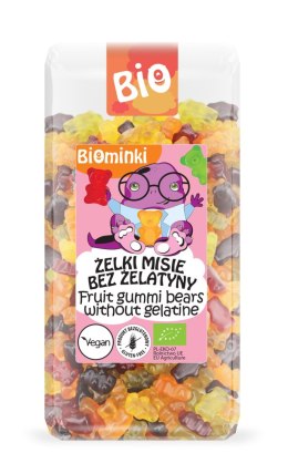 ŻELKI MISIE BEZ ŻELATYNY BEZGLUTENOWE BIO 400 g - BIOMINKI BIOMINKI (przekąski dla dzieci, kaszki)