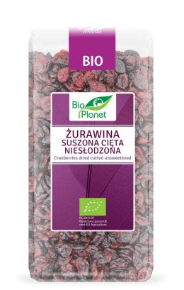 ŻURAWINA SUSZONA CIĘTA NIESŁODZONA BIO 400 g - BIO PLANET BIO PLANET - seria FIOLETOWA (owoce suszone)