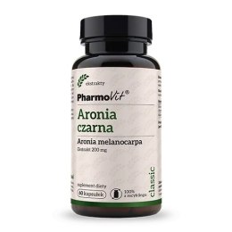 ARONIA CZARNA MELANOCARPA EKSTRAKT (200 mg) BEZGLUTENOWY 60 KAPSUŁEK - PHARMOVIT PHARMOVIT (suplementy diety)